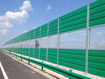 Perforated Highway and Railway Noise Barrier Fence